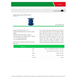 Ductile iron nozzle check valves pn 40