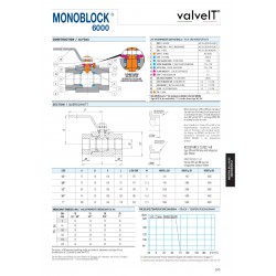 Monoblock 6000 ball valve full bore