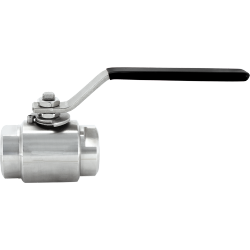 Monoblock ball valve stainless steel full bore