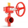 Ductile iron butterfly valve, grooved type, 300 psi