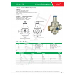 Brass pressure reducing valve, pn 25 rated