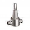 Pressure relief/sustaining valvein stainless steel, pn25