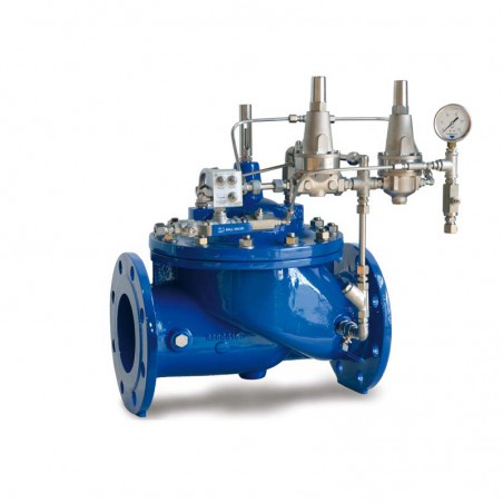 Upstream pressure relief surge anticipating control valve, pn25