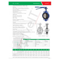 Wafer type butterfly valve pn 16 rated