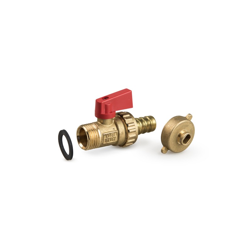 Brass drain cock, pn 10 rated