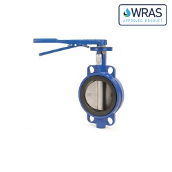 Ductile iron wafer butterfly valve pn 25