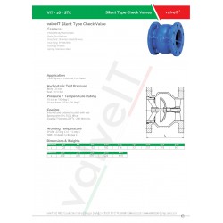 Ductile iron silent type check valve pn 16